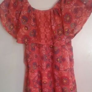 Wonder Nation Girl's Colorful  XL 14-16 Dress